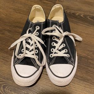 Women’s size 8 Black Converse low tops